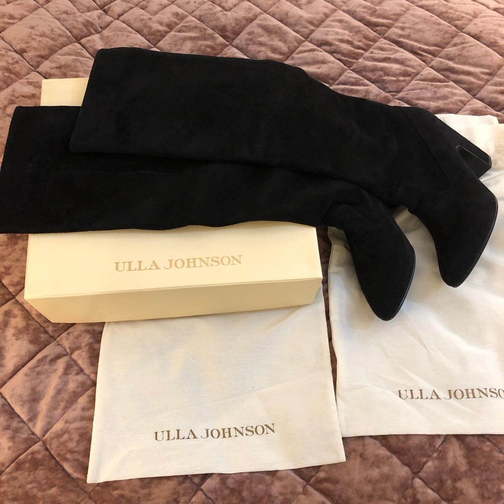 NWT Ulla Johnson Sloane boot in Noir Suede size 39 - Picture 15 of 15